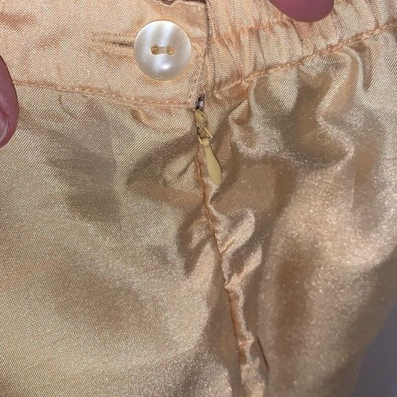 Mlle Gabrielle Yellow Capri Pants  Size 12 E(-001) - Picture 4 of 6